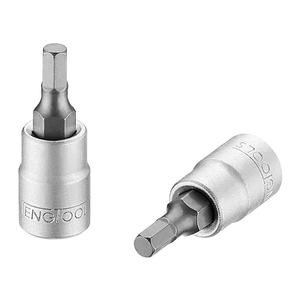 4mm 1/4 Inch Drive Metric Hex Chrome Vanadium Socket
